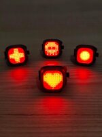 푸야오노그는 브롬톤 소형 천 접이식 자전거 도로 어린이 자전거 액세서리 헤드라이트 미등 야간 라이딩 라이트에 적합합니다.