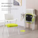 테이블 보드가 있는 교육용 의자 접이식 회의실 회의 의자 필기 보드 사무실 직원 교육 수업 테이블과 의자 통합 - 이미지 3