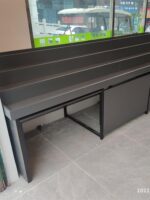 과일 선반 맞춤형 계단식 크리에이티브 다층 디스플레이 캐비닛 스낵 과일 및 야채 랙 강철 및 목재 계단식 과일 랙