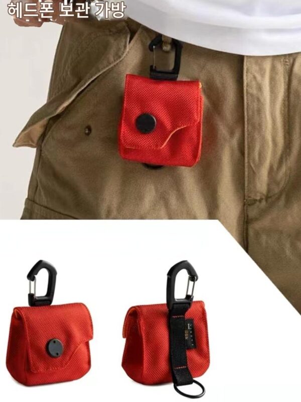 Rarethings 중국 레드 미니 퀵 릴리스 자석 버클 동전 지갑 이어폰 가방 레드 가방 미니 키 가방