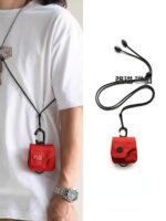 Rarethings 중국 레드 미니 퀵 릴리스 자석 버클 동전 지갑 이어폰 가방 레드 가방 미니 키 가방 - 이미지 2