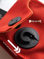 Rarethings 중국 레드 미니 퀵 릴리스 자석 버클 동전 지갑 이어폰 가방 레드 가방 미니 키 가방 - 이미지 4