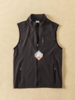 외국 무역 꼬리 상품 새로운 속건성 등산 자전거 조끼 남성 야외 얇은 탄성 민소매 조끼 통기성 단일 레이어 - 이미지 4