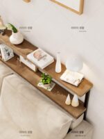 소파 뒤, 침대 옆 틈새, 길고 좁은 테이블, 2중 구조의 공간 절약형 수납 캐비닛에 맞춤형 라디에이터 랙을 설치하세요. - 이미지 4