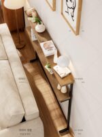 소파 뒤, 침대 옆 틈새, 길고 좁은 테이블, 2중 구조의 공간 절약형 수납 캐비닛에 맞춤형 라디에이터 랙을 설치하세요. - 이미지 5