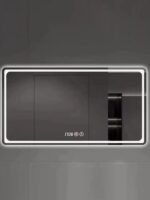 백라이트 스마트 거울 터치 스크린 벽걸이 욕실 LED 조명 드레싱 안개 방지 욕실 거울 화장실 화장 거울 - 이미지 5