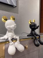 프랑스 트렌디 브랜드 미키 공동 브랜드 미키 조각 장식 예술 작품 홈 TV 캐비닛 창 틈새 장식품