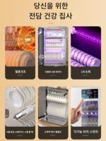 사쿠라 살균 캐비닛 가정용 주방 소형 수직 UV 고온 무배수 테이블 식기 찬장 2성 - 이미지 4