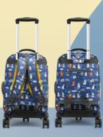 카트가 달린 고양이 가방, 가볍고 대용량의 백팩, 반려동물 유모차, 반려견 가방, 휴대용 범용 휠 여행 가방 - 이미지 3