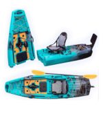 카약 스플라이싱 카드 분해 가능 카약 카약 카누 싱글로드 보트 낚시 보트 풋 페달 전기