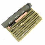 플라이 낚시 여행용 낚싯대 카본 8단 스트림 낚싯대 야외 휴대용 2.7m 담수 낚싯대 천 튜브 낚싯대 가방 포함