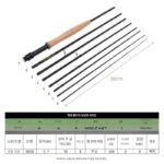 플라이 낚시 여행용 낚싯대 카본 8단 스트림 낚싯대 야외 휴대용 2.7m 담수 낚싯대 천 튜브 낚싯대 가방 포함 - 이미지 2