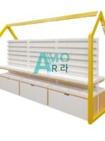 부티크 선반 보석 디스플레이 스탠드 보석 양면 중앙 섬 후크 디스플레이 캐비닛 양면 모자 디스플레이 스탠드 사용자 정의 - 이미지 5