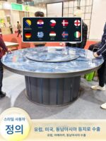 대리석 바위 슬라브 핫팟 테이블 유도 조리대 통합 전기 원형 테이블 홈 다이닝 테이블 숨겨진 1인용 1포트 상업용 - 이미지 5