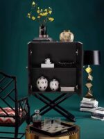 아트 드림 호스 사이드보드 레트로 페인트 와인 캐비닛 벽면 장착 홈 복도 디스플레이 캐비닛 거실 중고 핸드 페인팅 - 이미지 3