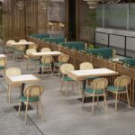 홍콩 스낵 국수집 티 레스토랑 보관 테이블과 의자 조합 밀크티 숍 케이터링 록 플레이트 서랍 테이블 보관 상업용 - 이미지 5