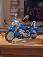 불마 캡슐 오토바이 손오공 드래곤볼 애니메이션 주변 조립 빌딩 블록 장난감 모델 데스크탑 장식품 - 이미지 3