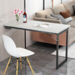 변형형 벽걸이 접이식 테이블 벽면식탁 다기능 책장 발코니 수납장 소형 아파트 보이지 않는 테이블 - 이미지 3