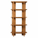 중고 원목 수납장 와비사비 스타일 레트로 플로어 스탠딩 책장 거실 홈 장신구용 다층 선반 - 이미지 5