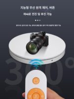 전기 턴테이블 디스플레이 스탠드 핸드메이드 모델 부스 제품 사진 원격 제어 턴테이블 사진 라이브 자동 회전 테이블 - 이미지 4