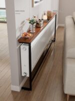 라디에이터 랙, 소파 백 갭 랙, 긴 좁은 테이블 책장, 공간 절약, 단일 레이어 벽 좁은 선반 - 이미지 2