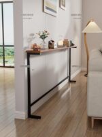 라디에이터 랙, 소파 백 갭 랙, 긴 좁은 테이블 책장, 공간 절약, 단일 레이어 벽 좁은 선반 - 이미지 3