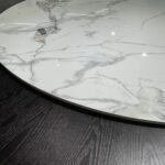 새로운 중국식 호텔 식탁 전기 록 턴테이블 대형 원형 테이블 및 의자 15명 20명 호텔 박스 클럽 2미터 원형 테이블 - 이미지 4