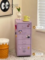 Lazy space 다층 파일 캐비닛 사무실 데이터 보관 캐비닛 이동식 Nordic 홈 서랍 보관 캐비닛 - 이미지 4