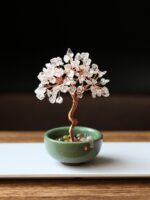 새로운 시트린 자수정 로즈 쿼츠 포춘 트리 홈 오피스 책상 장식 홀리데이 선물 선물 - 이미지 3