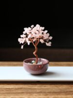 새로운 시트린 자수정 로즈 쿼츠 포춘 트리 홈 오피스 책상 장식 홀리데이 선물 선물 - 이미지 4