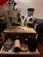 맞춤형 커피 머신 선반 주방용품 선반 밥솥 전자레인지 선반 풀아웃 스케이트보드 서랍 단단한 나무