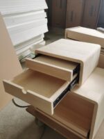 맞춤형 커피 머신 선반 주방용품 선반 밥솥 전자레인지 선반 풀아웃 스케이트보드 서랍 단단한 나무 - 이미지 5