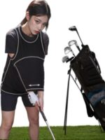 골프 스윙 연습용 셔츠 조끼는 팔과 몸을 전체적으로 연결하여 야외 훈련 시 닭 날개를 개선합니다. - 이미지 2