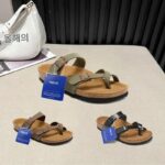 독일 마야리 보르켄 슈즈 여성용 플립플랍 샌들 여름 코르크 바닥 하프슬립 남성용 슬리퍼 넥 켄 레이지 원스텝