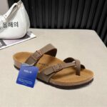 독일 마야리 보르켄 슈즈 여성용 플립플랍 샌들 여름 코르크 바닥 하프슬립 남성용 슬리퍼 넥 켄 레이지 원스텝 - 이미지 2