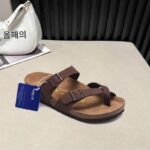 독일 마야리 보르켄 슈즈 여성용 플립플랍 샌들 여름 코르크 바닥 하프슬립 남성용 슬리퍼 넥 켄 레이지 원스텝 - 이미지 5