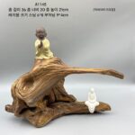 천연 뿌리 예술 뿌리 조각 풍화된 죽은 나무 기반 분재 돌 장식 거실 장식품 A2 - 이미지 2