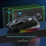 유선 및 무선 2.4G 블루투스 5.1 3모드 마우스 매크로 정의 10버튼 듀얼 휠 게임 RGB 컬러풀 충전