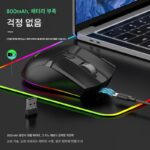 유선 및 무선 2.4G 블루투스 5.1 3모드 마우스 매크로 정의 10버튼 듀얼 휠 게임 RGB 컬러풀 충전 - 이미지 5