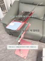 무거운 바닥 바닥 노트북 브라켓 컴퓨터 스탠드 수직 회전 리프팅 플로팅 게으른 누워 서 있는 소파 마우스 - 이미지 3