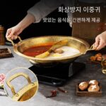 304 스테인리스 스틸 분지 유도 조리기 특수 식품 등급 두꺼운 이중 귀 가정용 투명 수프 만다린 오리 냄비 냄비 상업용 - 이미지 5