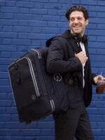 미국 수출 20인치 트롤리 백팩 탑승 가방 방수 대용량 여행 가방 YKK 지퍼 컴퓨터 가방 - 이미지 3