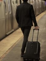 미국 수출 20인치 트롤리 백팩 탑승 가방 방수 대용량 여행 가방 YKK 지퍼 컴퓨터 가방 - 이미지 4