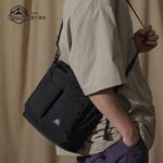 OCE GEAR 일본 패션 트렌드 경량 버킷백 방수 원숄더 크로스바디 산악 시리즈 도시형 아웃도어 스타일 - 이미지 3