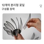 HARIO 핸드브루 커피필터컵 V60 수련 드립필터 커피필터컵 교체용 꽃잎 12장 - 이미지 3