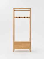 무인양품 원목 옷걸이 오리지널 원목색 침실 옷걸이 복도 수납 바닥 코트걸이 - 이미지 4