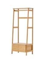 무인양품 원목 옷걸이 오리지널 원목색 침실 옷걸이 복도 수납 바닥 코트걸이 - 이미지 5