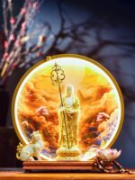 지장보살 집 거실 예배 불교사원 지우화산 지장보살상 지장보살불상 선장신구 - 이미지 2