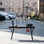 루벤 아웃도어 장비 캠핑 IGT 다기능 테이블 접이식 테이블 유닛 보드 모듈 액세서리 램프 스탠드 캠핑 램프 백 - 이미지 3