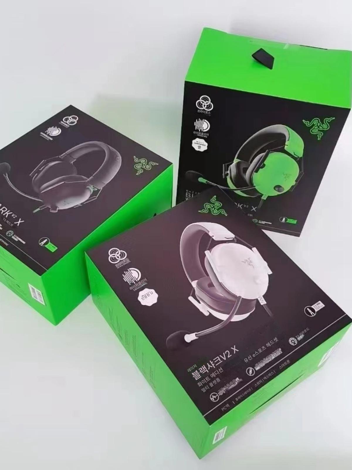 main_787654107246_0-1 Razer/Razer Black Shark V2X 헤드마운트 게이밍 컴퓨터 게임용 헤드셋, 마이크 포함 7.1 서라운드 사운드 - 이미지 1